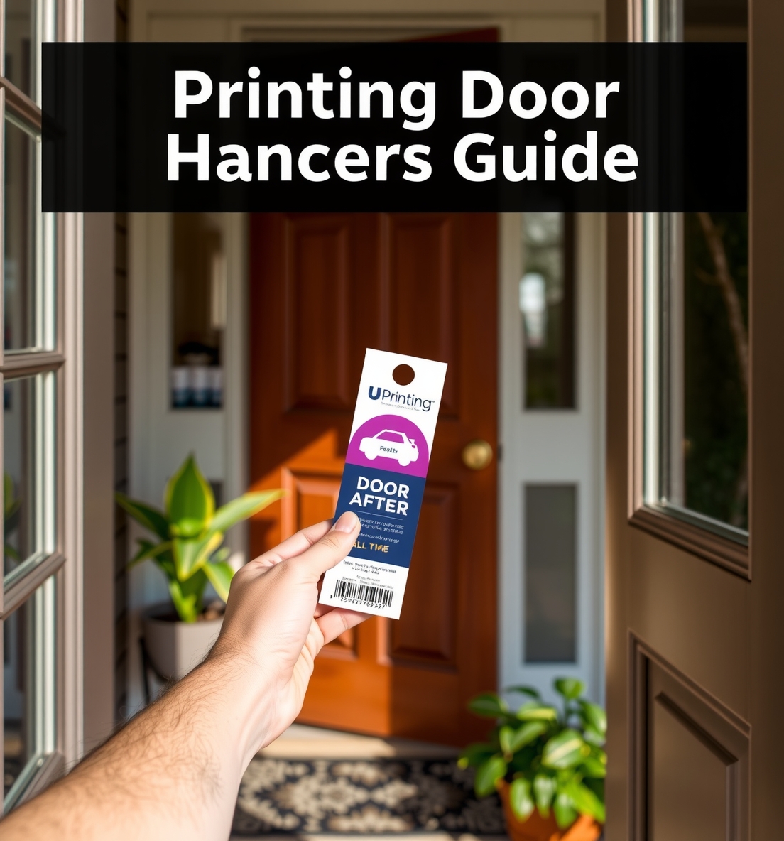 Preparation visual for Uprinting Door Hangers Guide