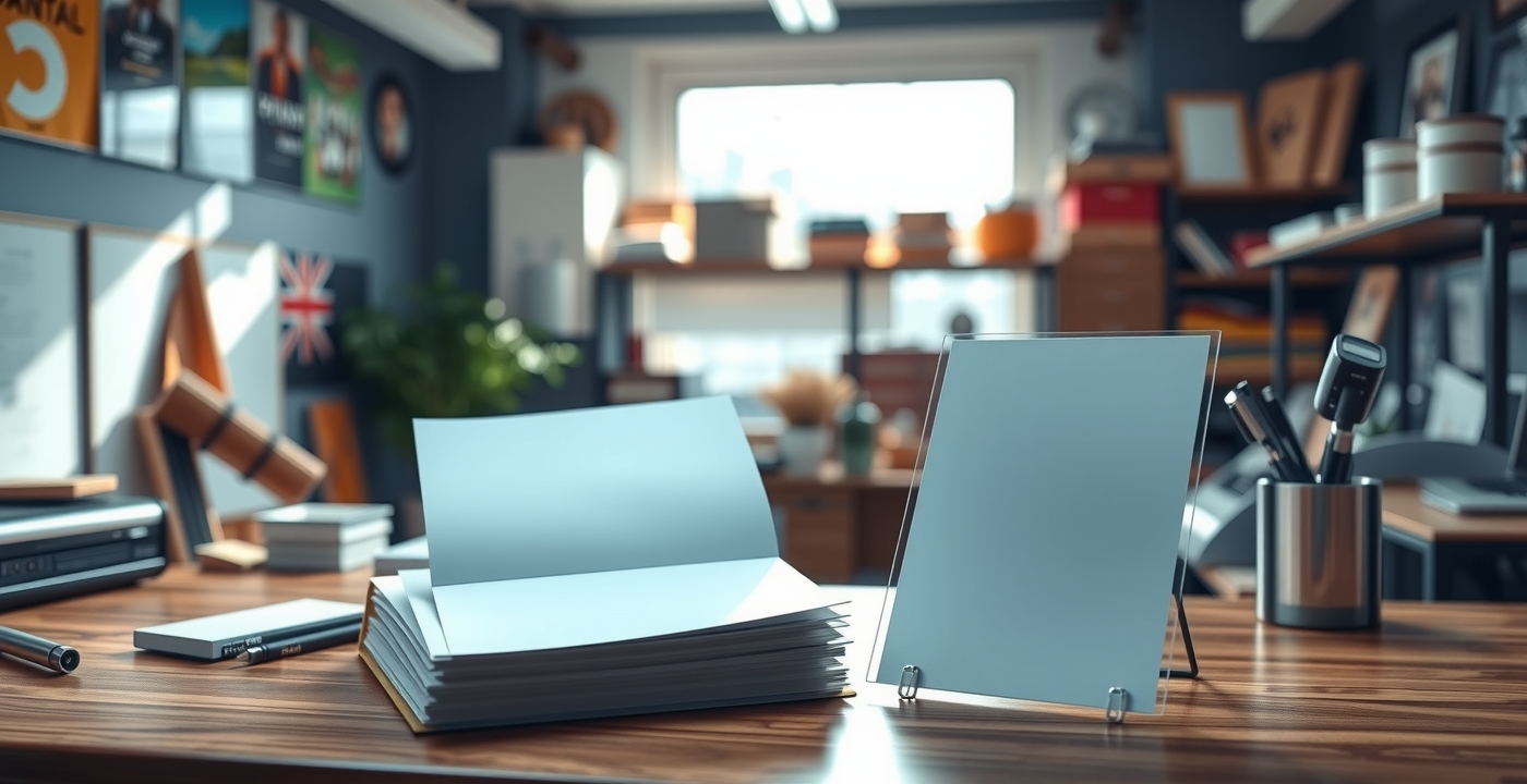 Preparation visual for Laminated Flyer Printing Guide