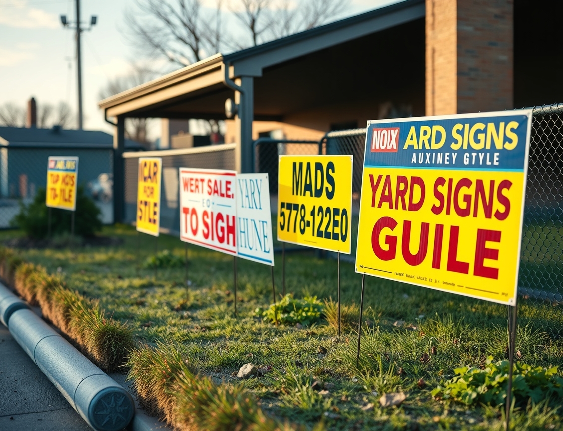 Quality check visual for Yard Signs Mckinney Guide
