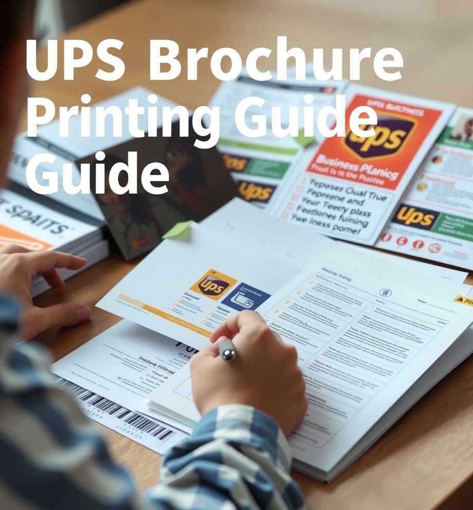 Preparation visual for Ups Brochure Printing Guide