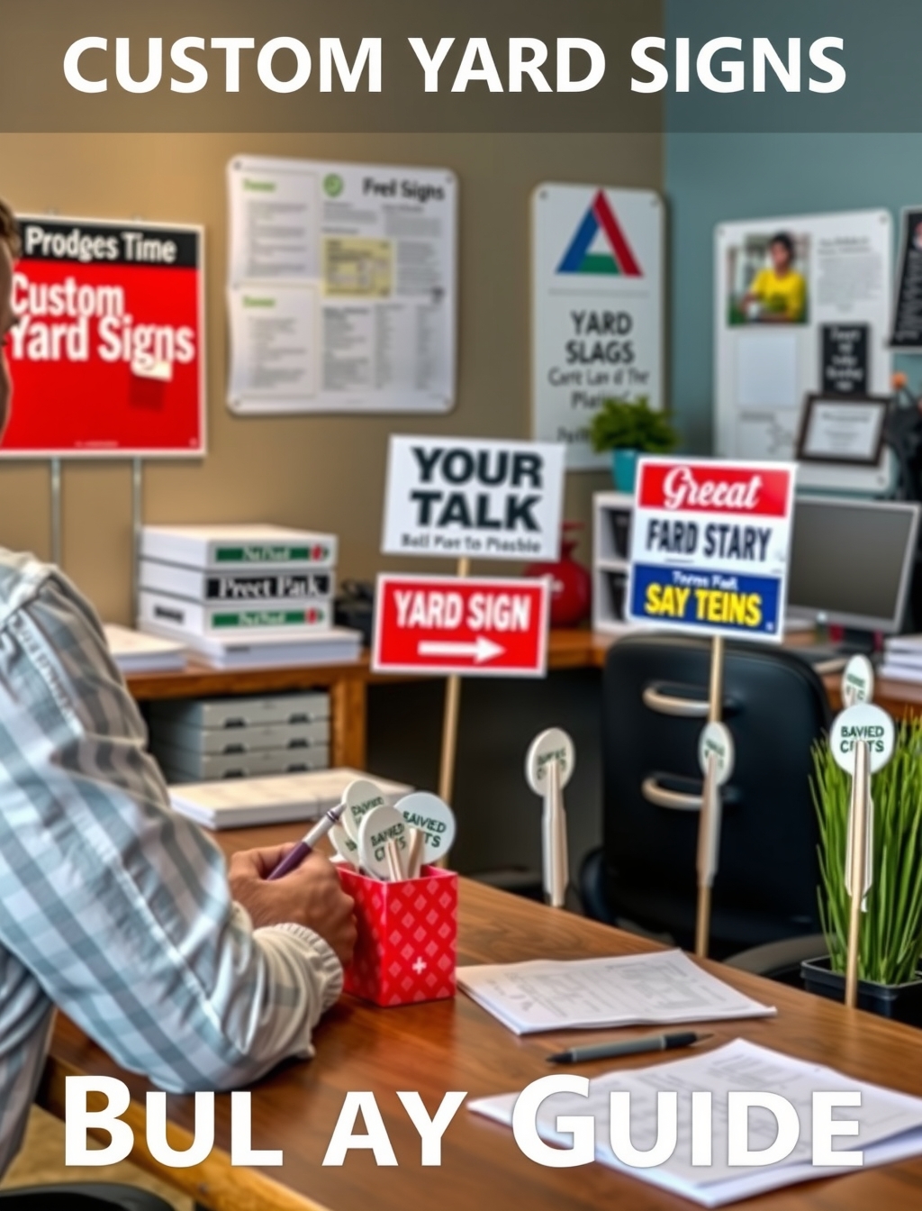 Preparation visual for Custom Yard Signs Bulk Guide