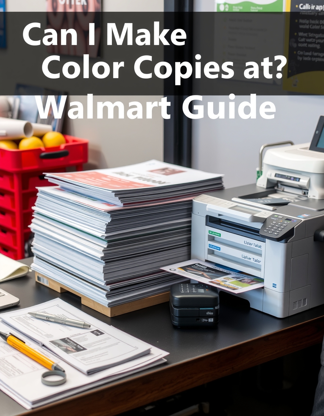 Preparation visual for Can I Make Color Copies at Walmart Guide