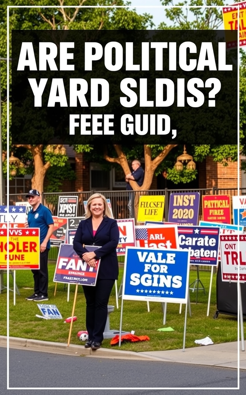 Checklist for Are Political Yard Signs Free Guide