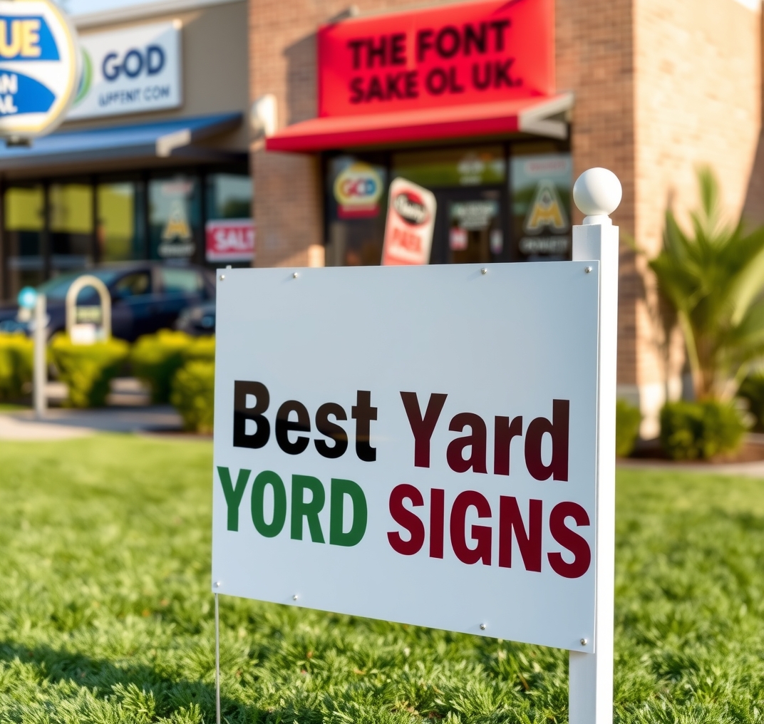 Preparation visual for Best Font for Yard Signs