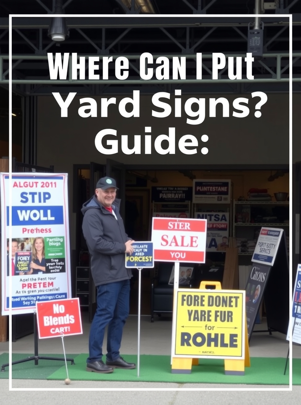 Evaluating the best Where Can I Put Yard Signs Guide environment