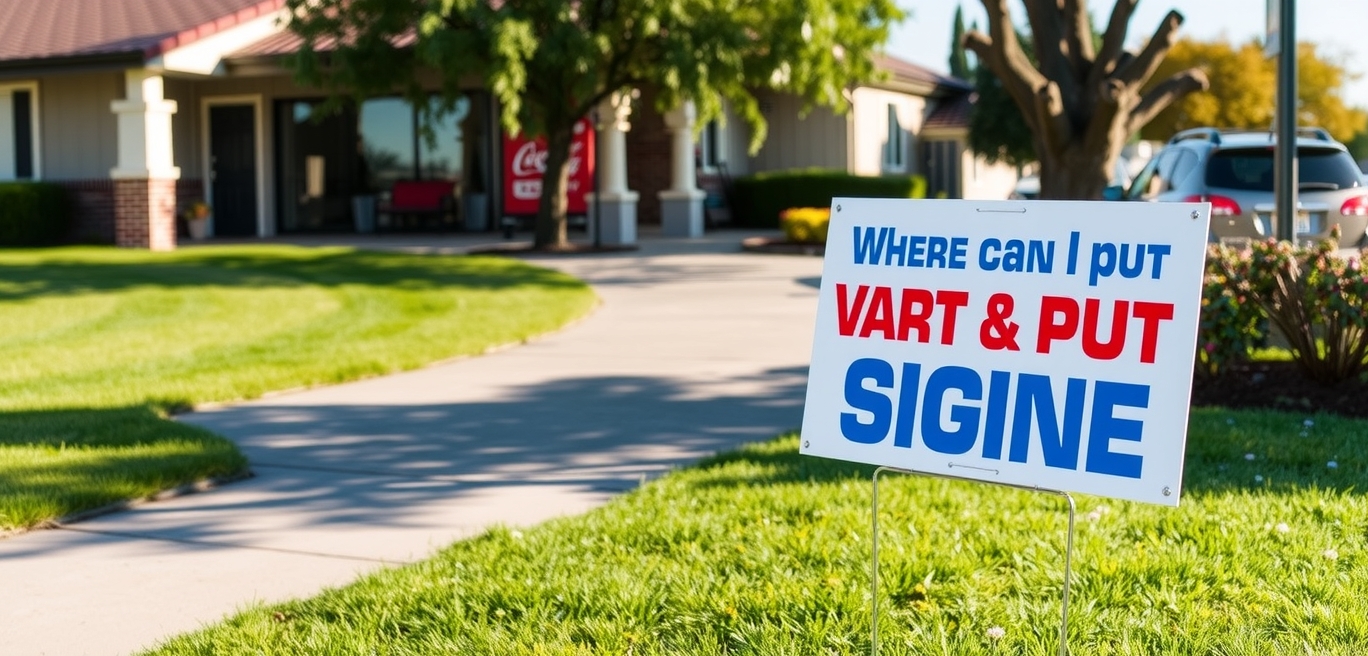 Preparation visual for Where Can I Put Yard Signs Guide
