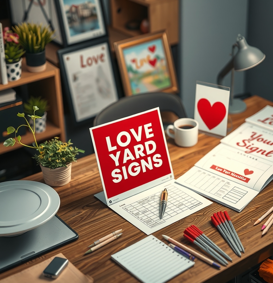 Preparation visual for Love Yard Signs Guide