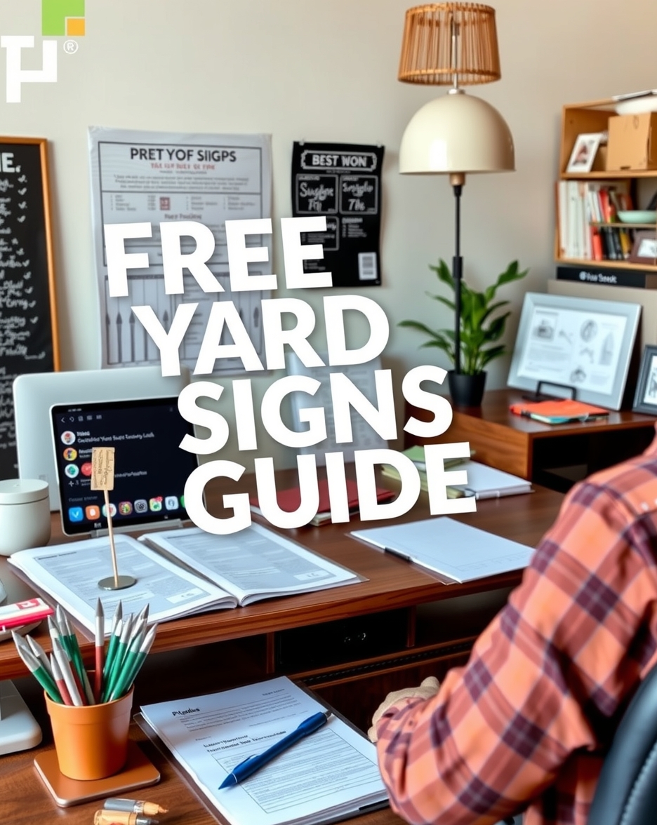 Quality check visual for Free Yard Signs Guide
