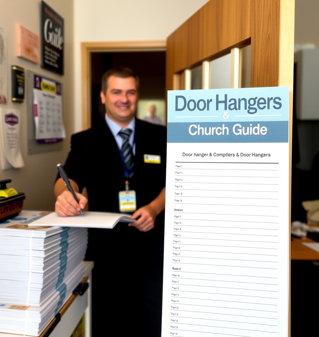 Preparation visual for Door Hangers Church Guide