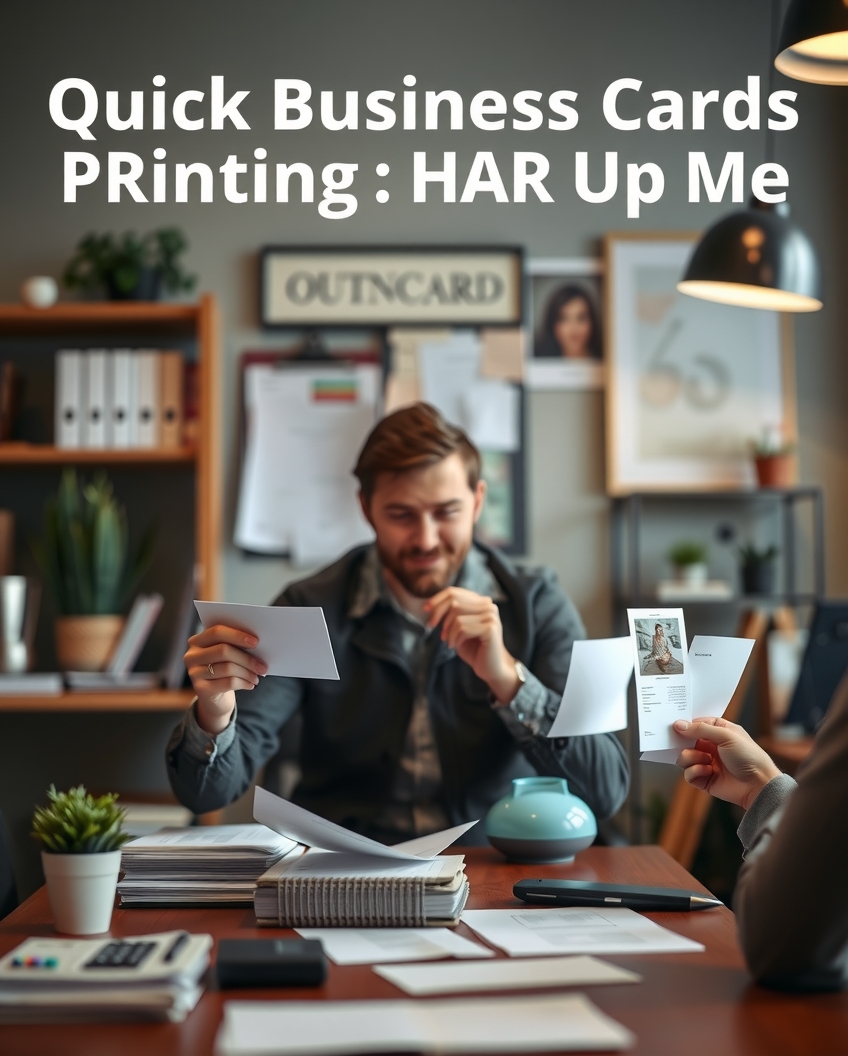 Quick Business Cards Printing Near Me Guide