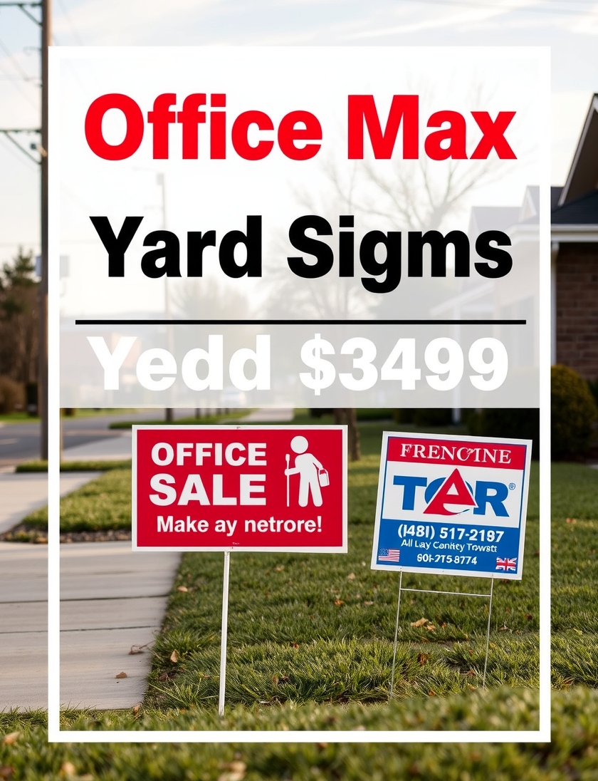 Office Max Yard Signs Guide