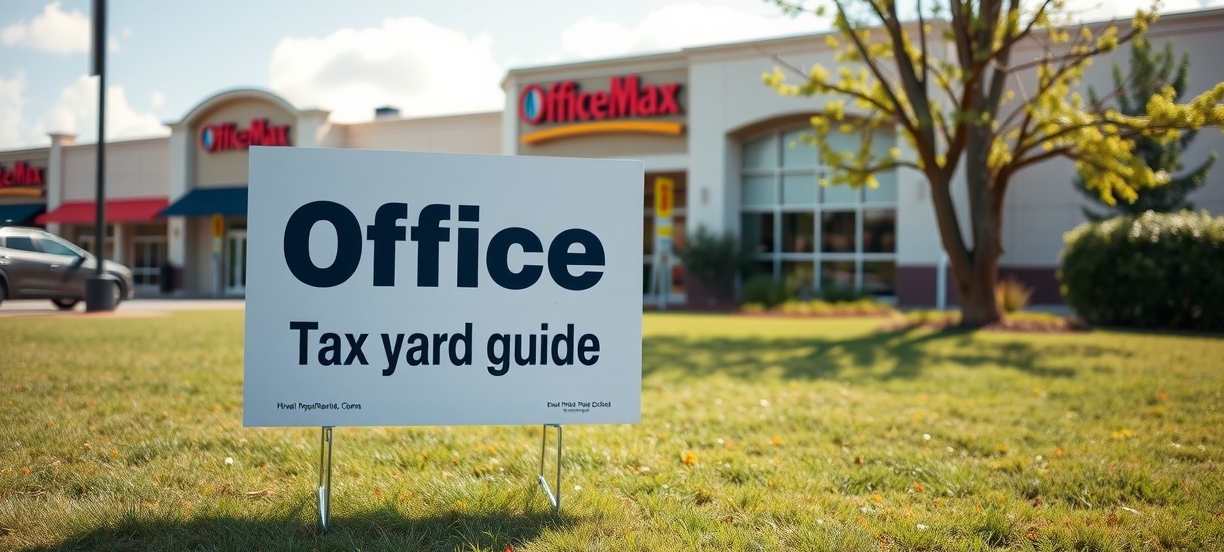 Preparation visual for Office Max Yard Signs Guide