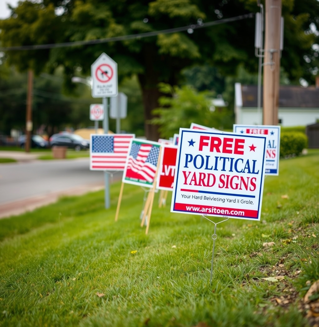 Where to Get Free Political Yard Signs Guide