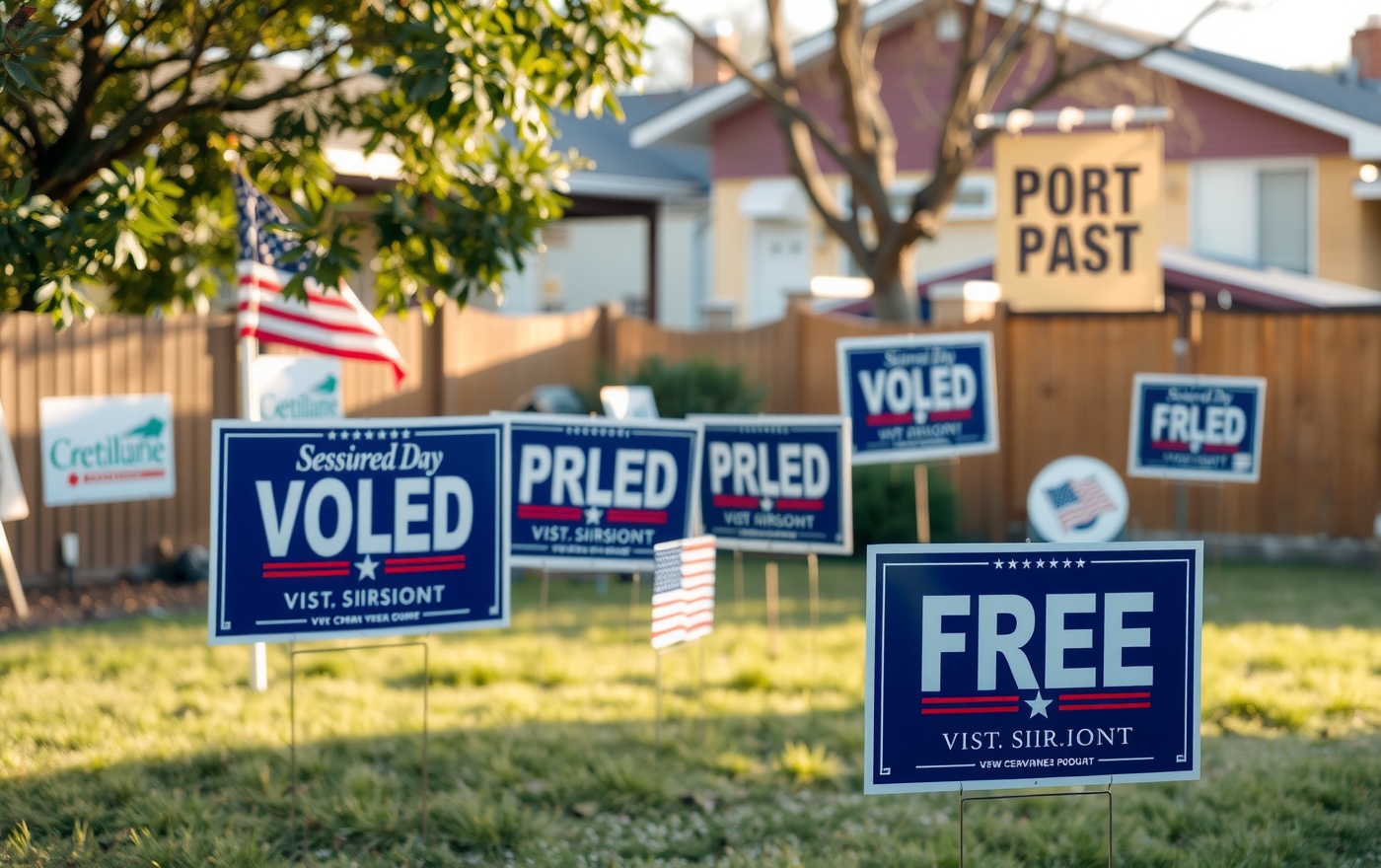 Preparation visual for Where to Get Free Political Yard Signs Guide