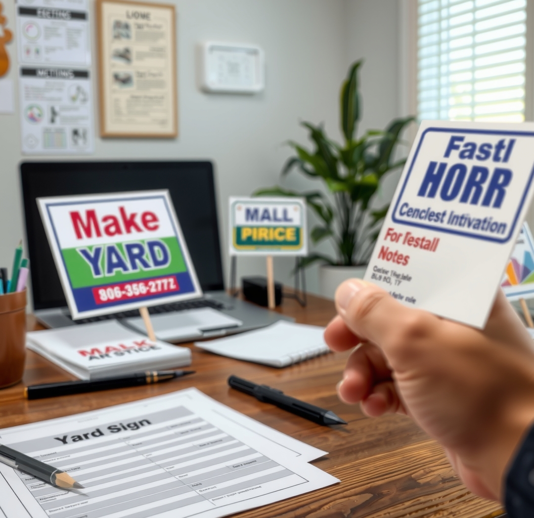Checklist for Make Custom Yard Signs Guide