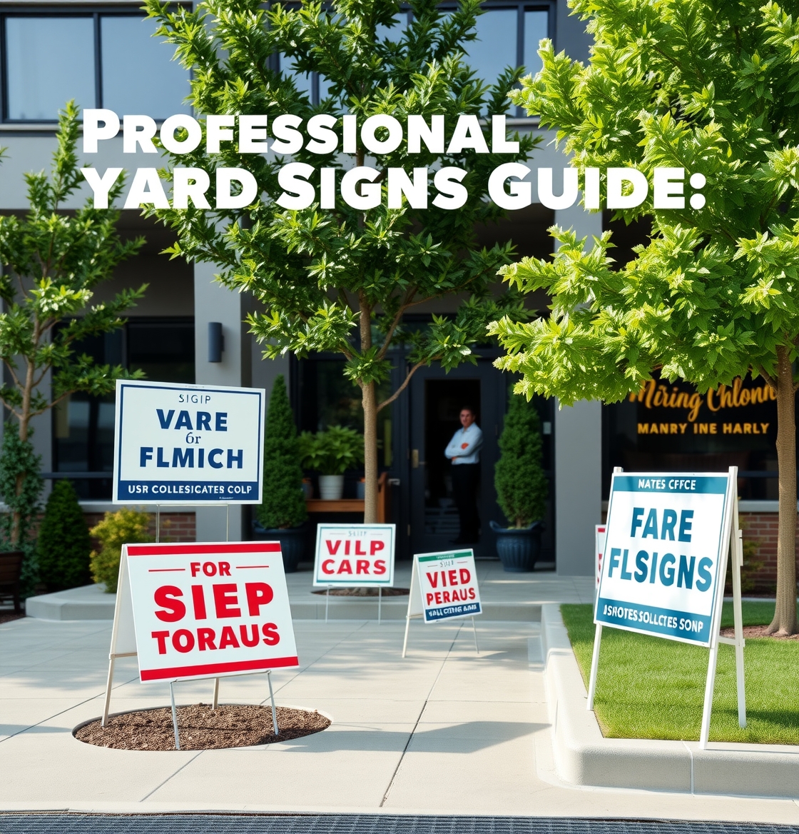 Evaluating the best Professional Yard Signs Guide environment