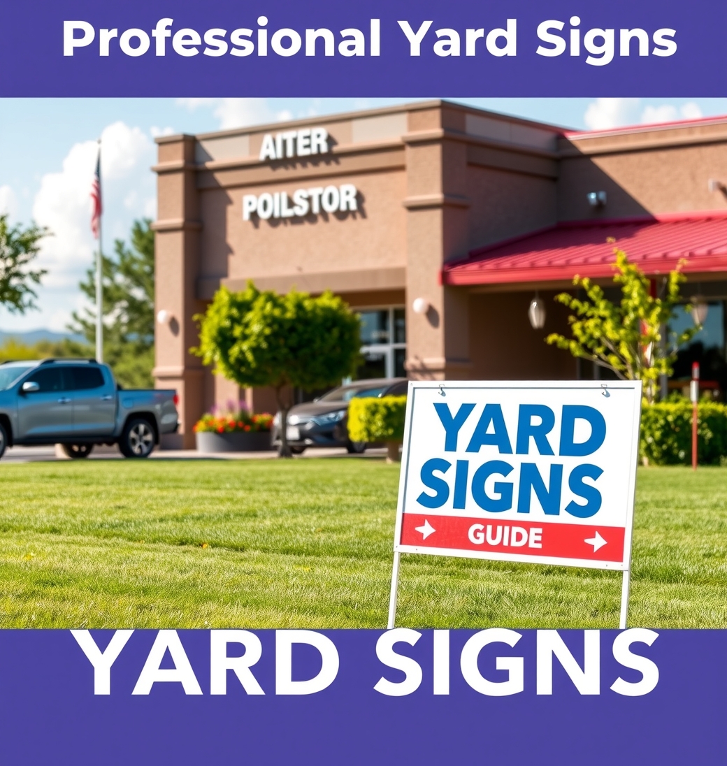 Preparation visual for Professional Yard Signs Guide