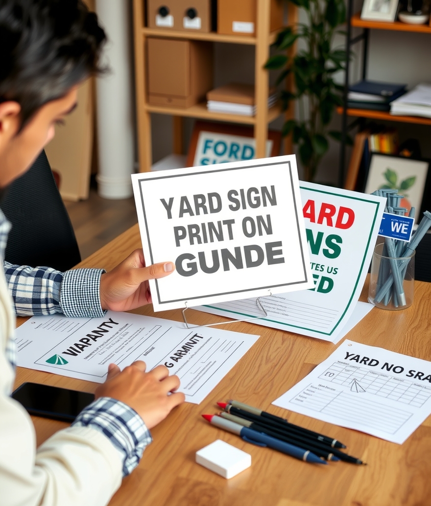 Quality check visual for Yard Signs Print on Demand Guide