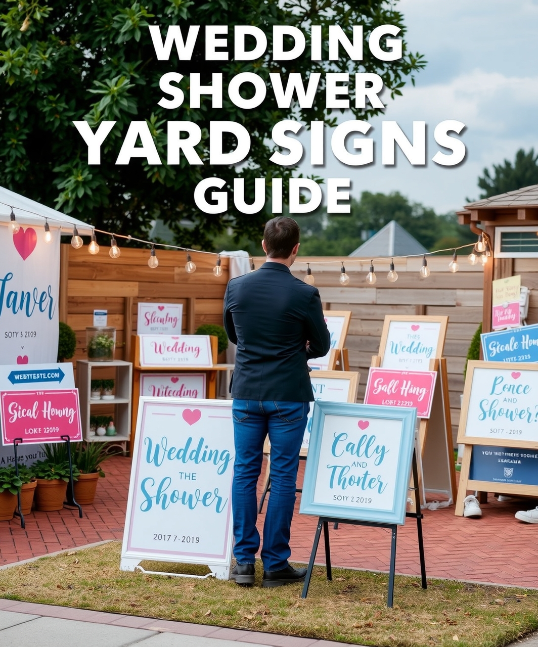 Evaluating the best Wedding Shower Yard Signs Guide environment