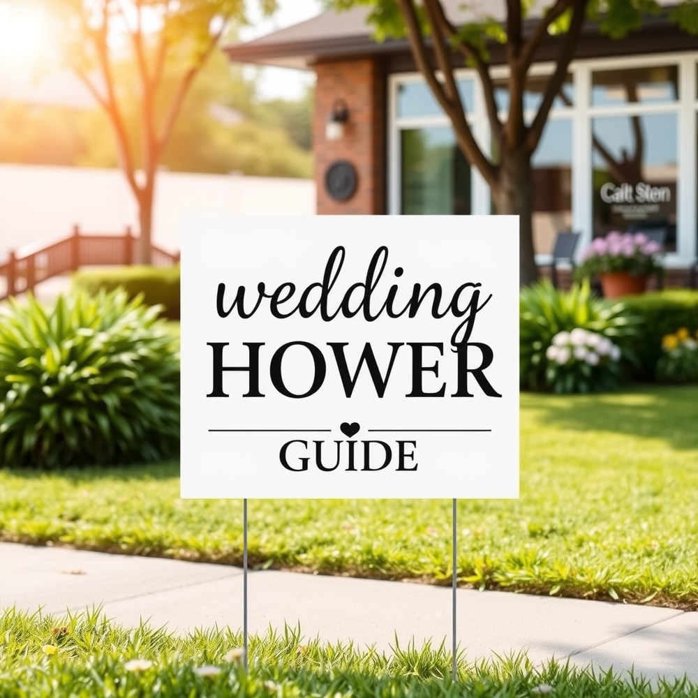 Checklist for Wedding Shower Yard Signs Guide