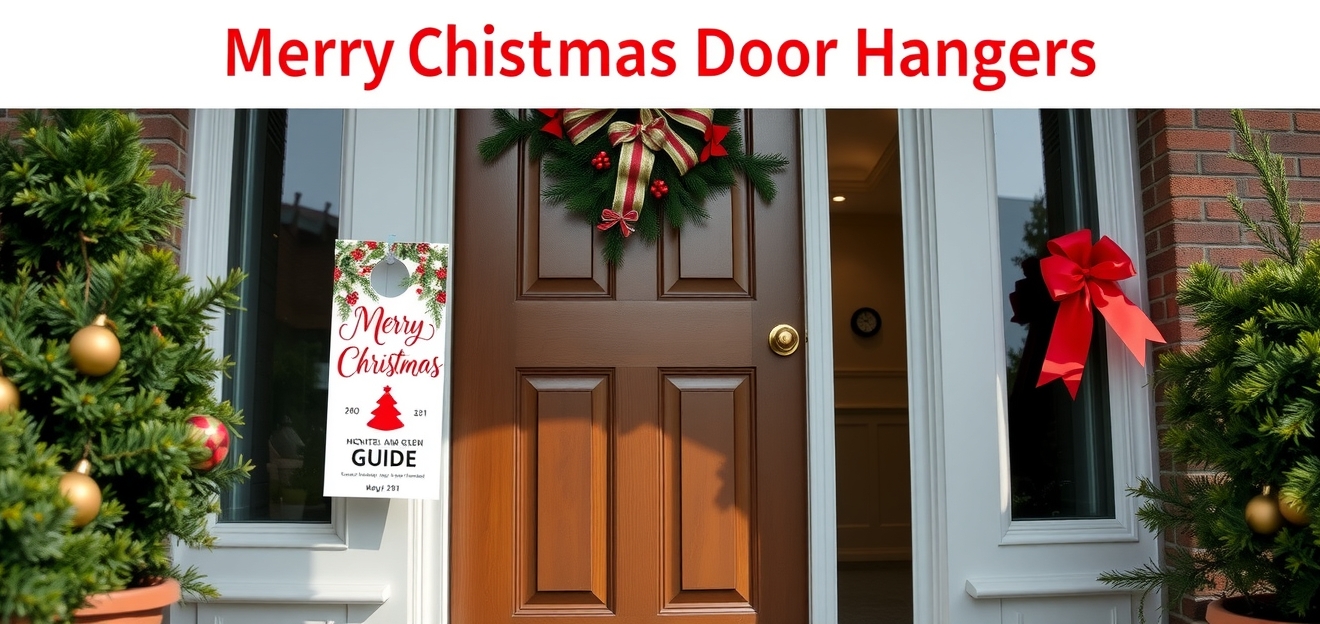 Preparation visual for Merry Christmas Door Hangers Guide