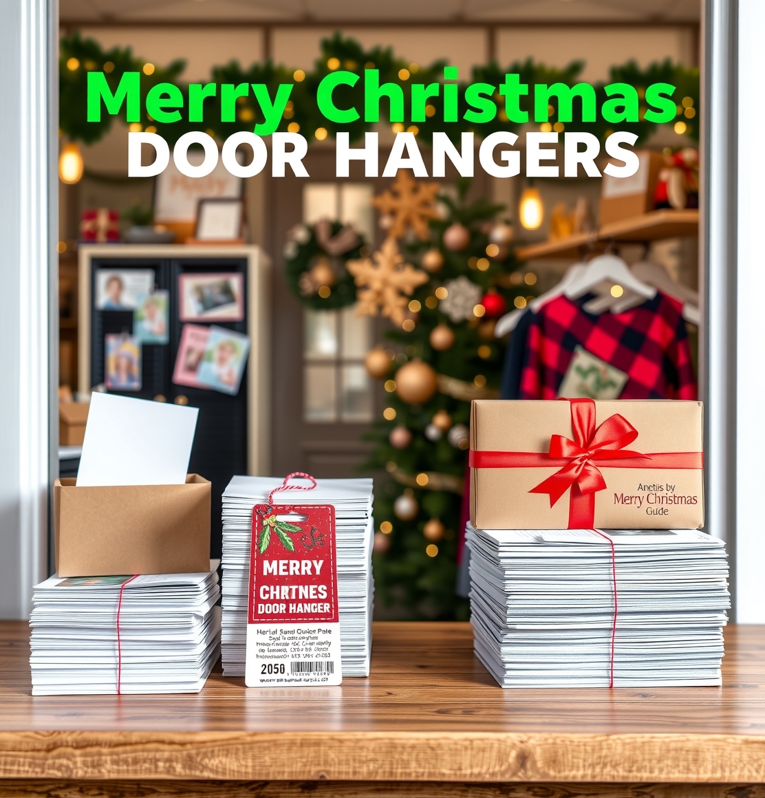 Quality check visual for Merry Christmas Door Hangers Guide