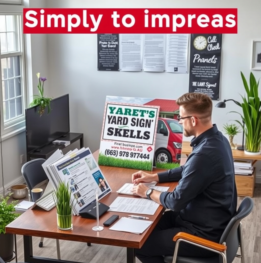 Preparation visual for Simply to Impress Yard Signs Guide