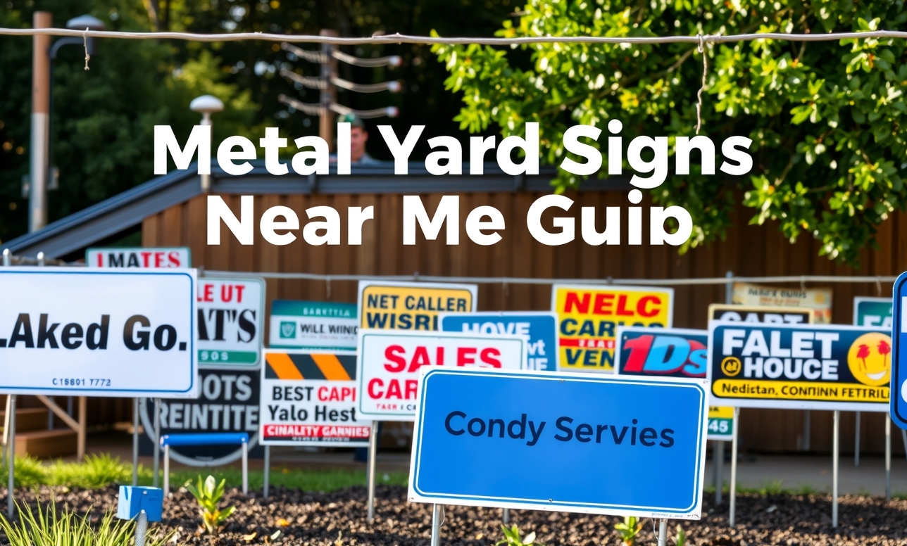 Preparation visual for Metal Yard Signs Near Me Guide