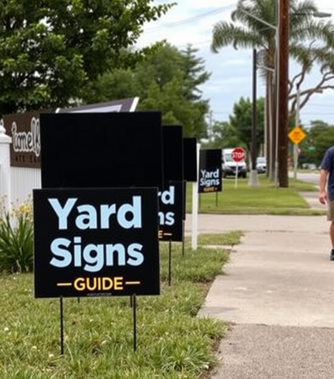 Black Yard Signs Guide