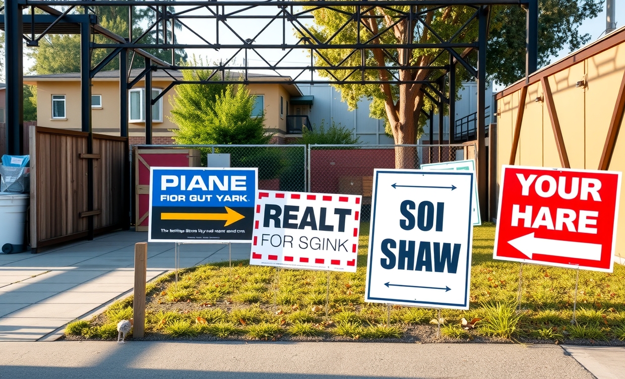 Preparation visual for Grommets for Yard Signs Guide