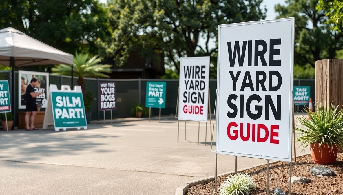 Quality check visual for Vertical Yard Signs Guide