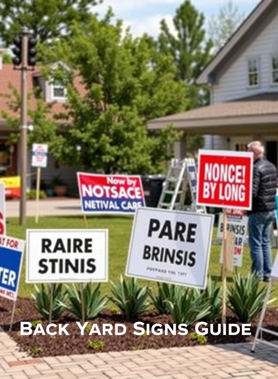 Evaluating the best Back Yard Signs Guide environment