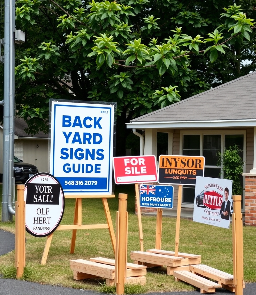 Checklist for Back Yard Signs Guide
