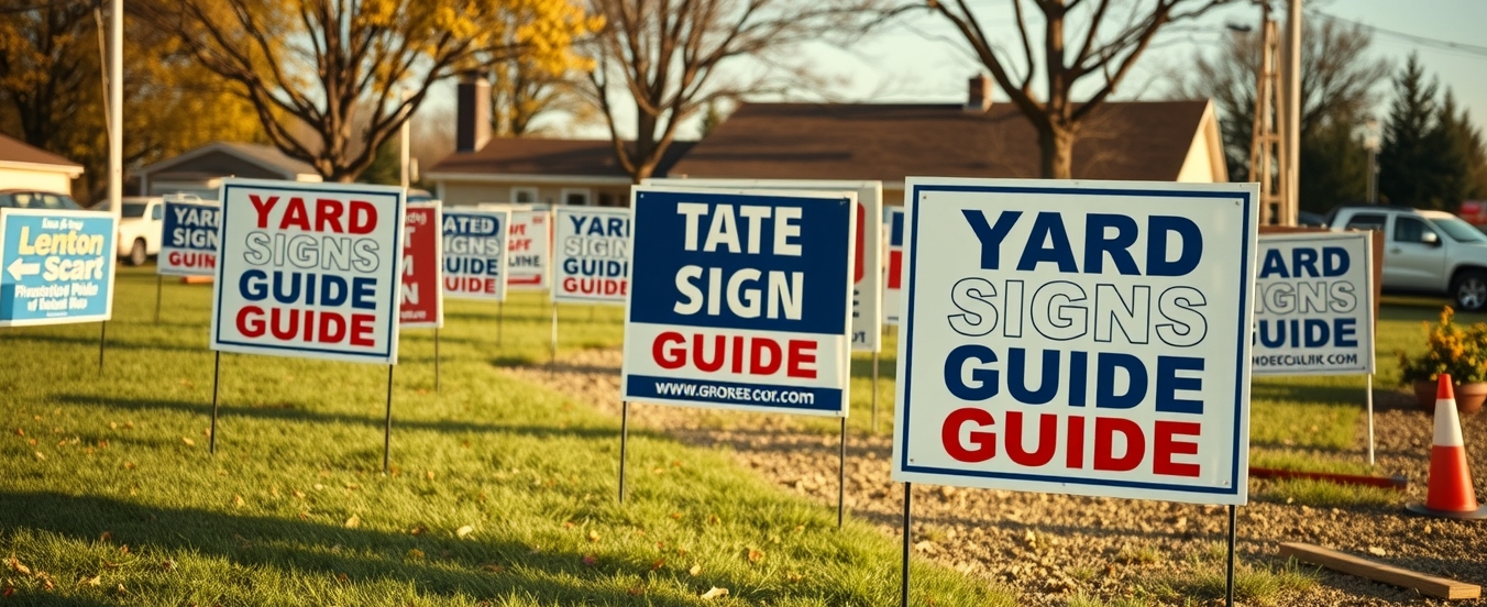 Preparation visual for Yard Signs Graduation Guide