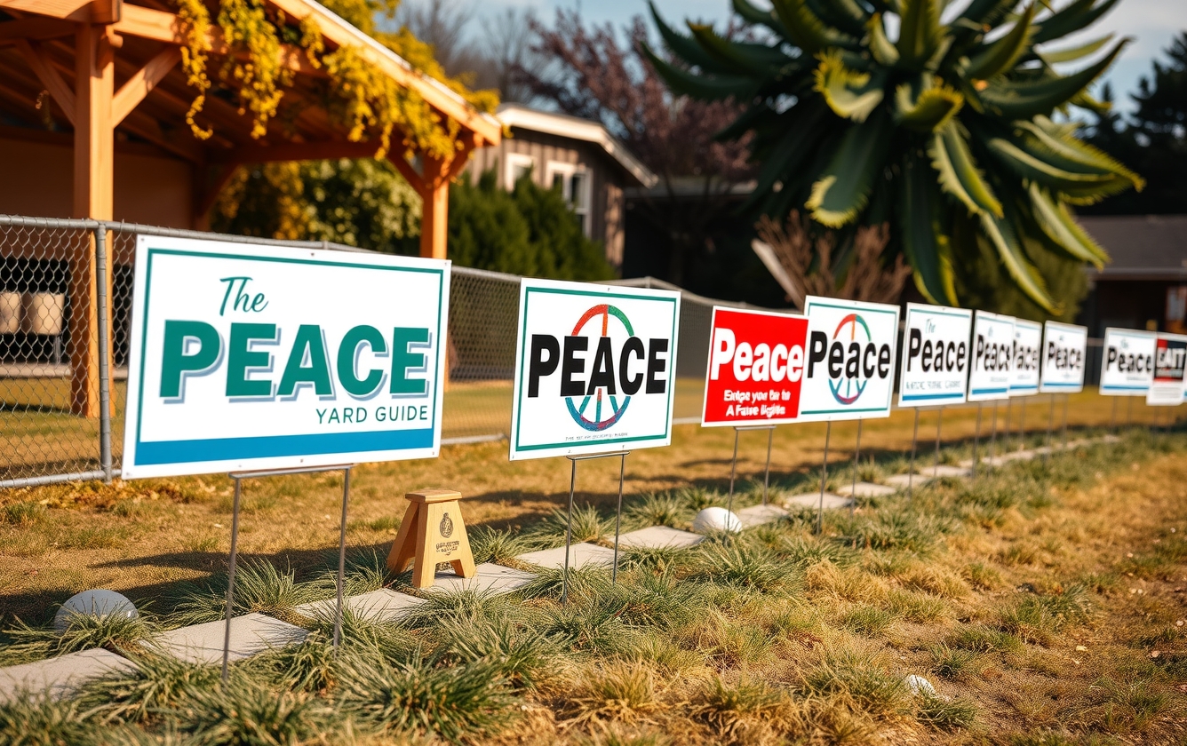 Evaluating the best Peace Yard Signs Guide environment