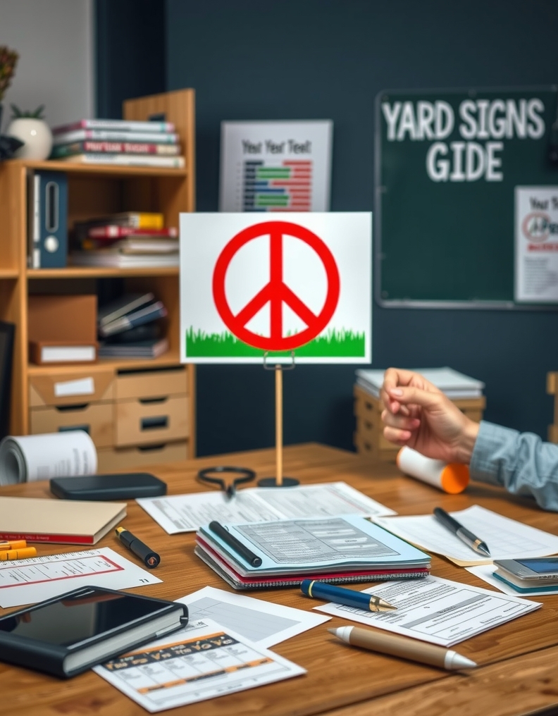 Preparation visual for Peace Yard Signs Guide