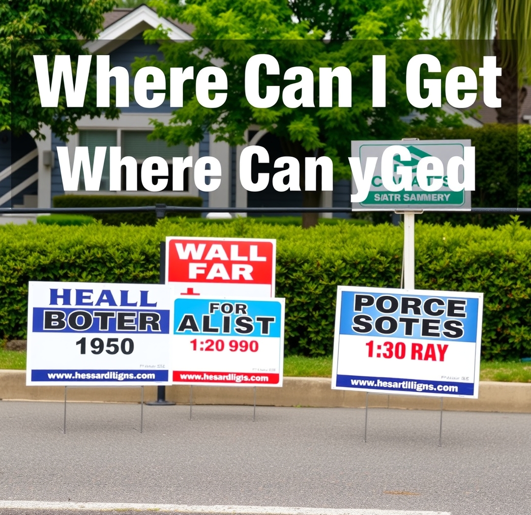 Evaluating the best Where Can I Get Yard Signs Guide environment