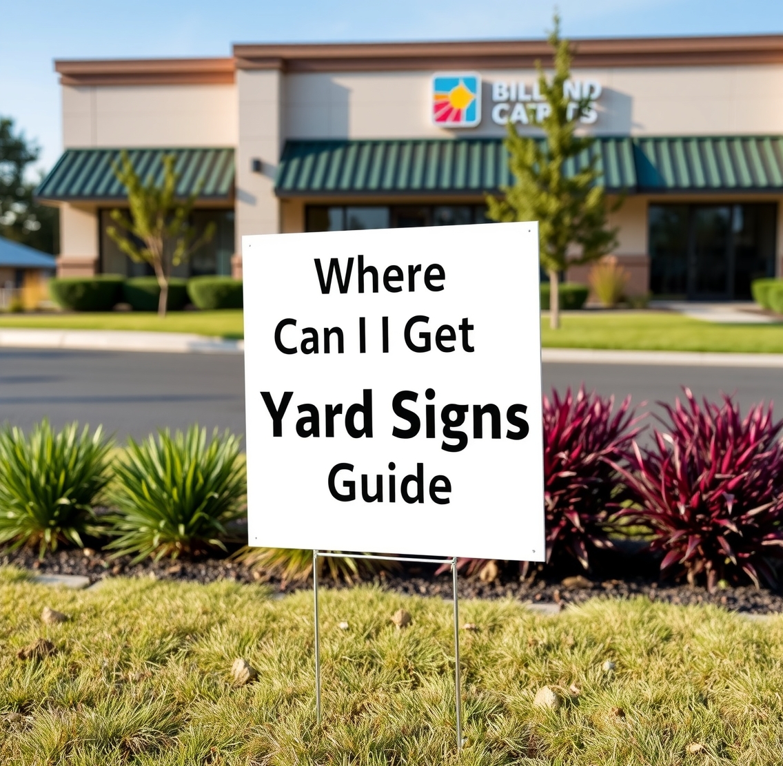 Preparation visual for Where Can I Get Yard Signs Guide