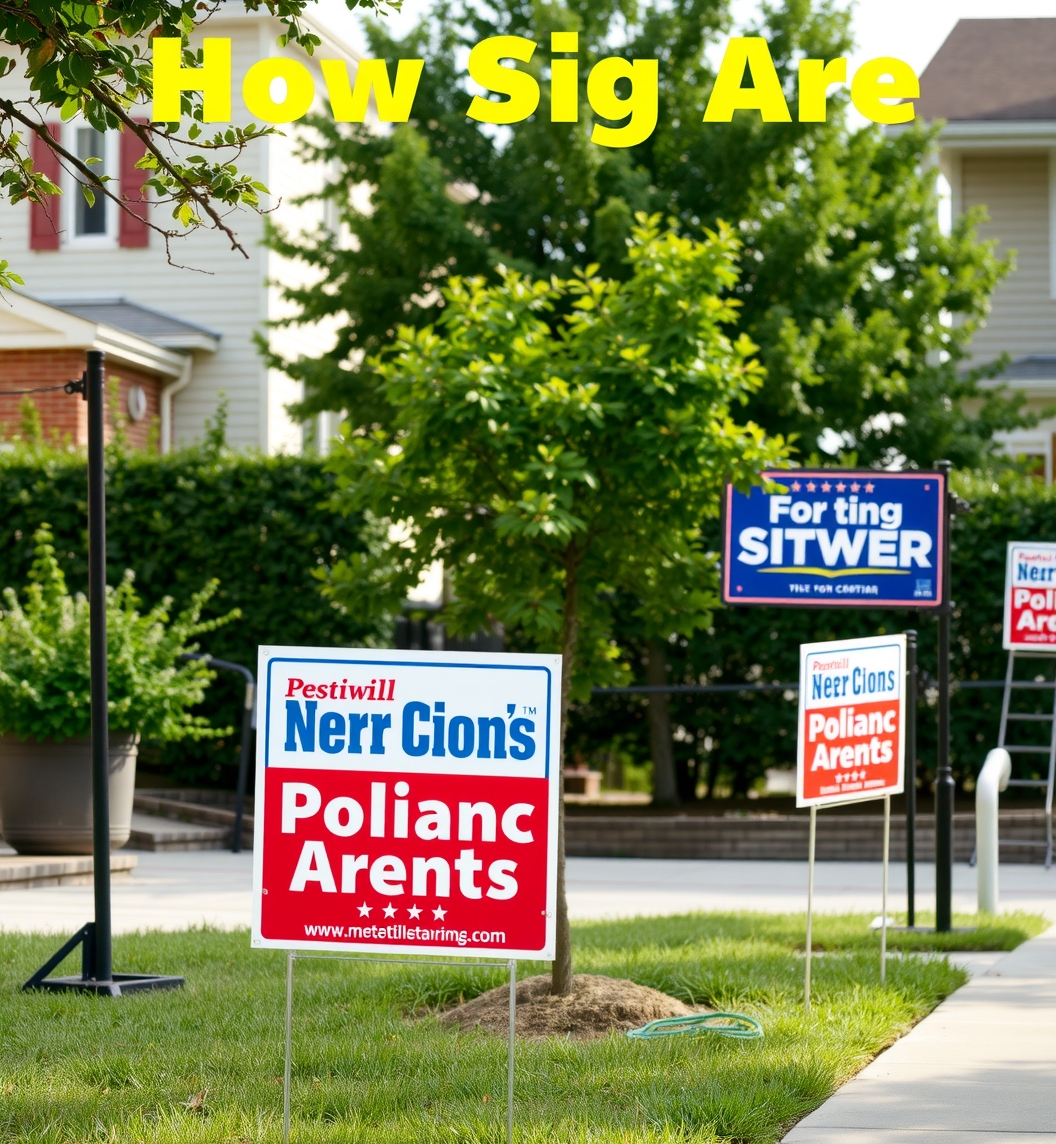 Evaluating the best How Big Are Political Yard Signs Guide environment