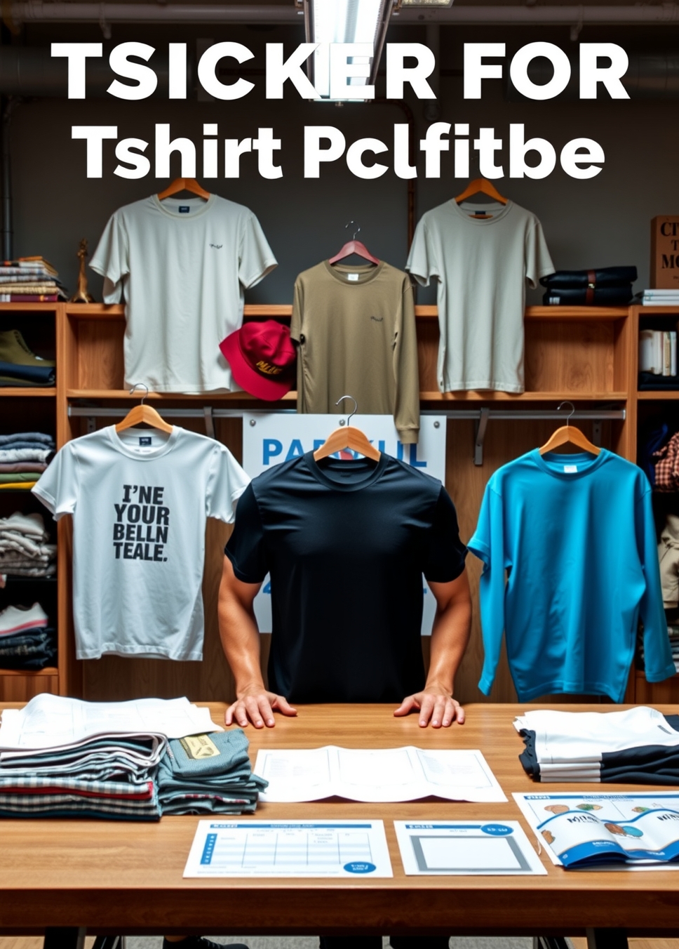 Preparation visual for Sticker for Tshirt Printing Guide