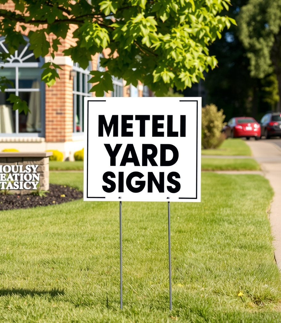 Checklist for Custom Metal Yard Signs with Stakes Guide