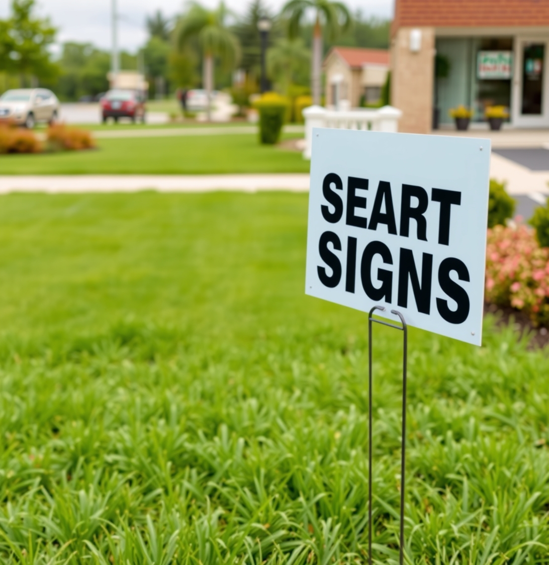 Preparation visual for Security Yard Signs with Stakes Guide