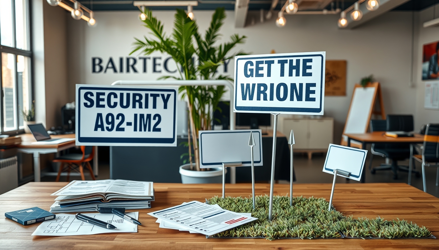 Quality check visual for Security Yard Signs with Stakes Guide