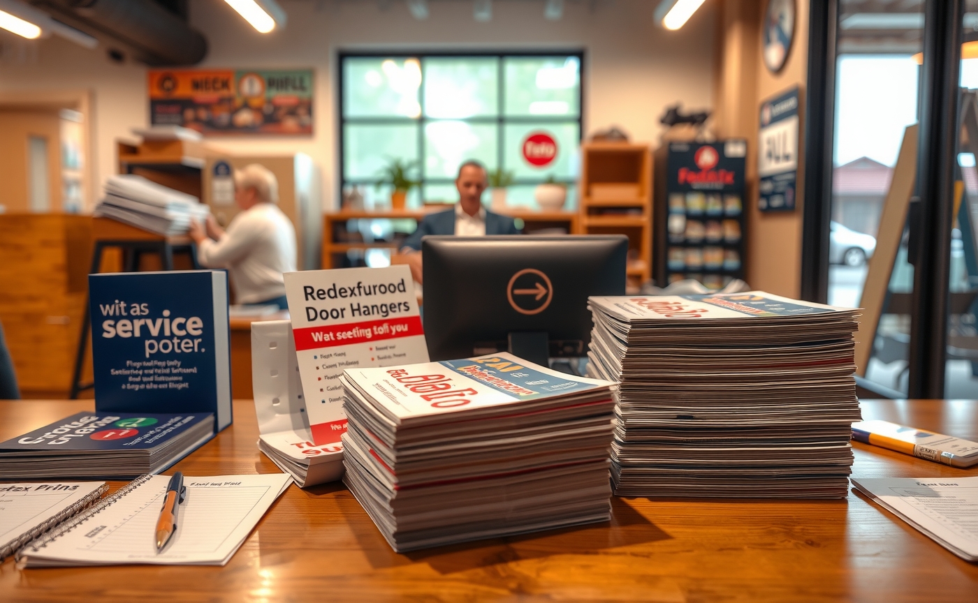 Preparation visual for Fedex Print Door Hangers Guide