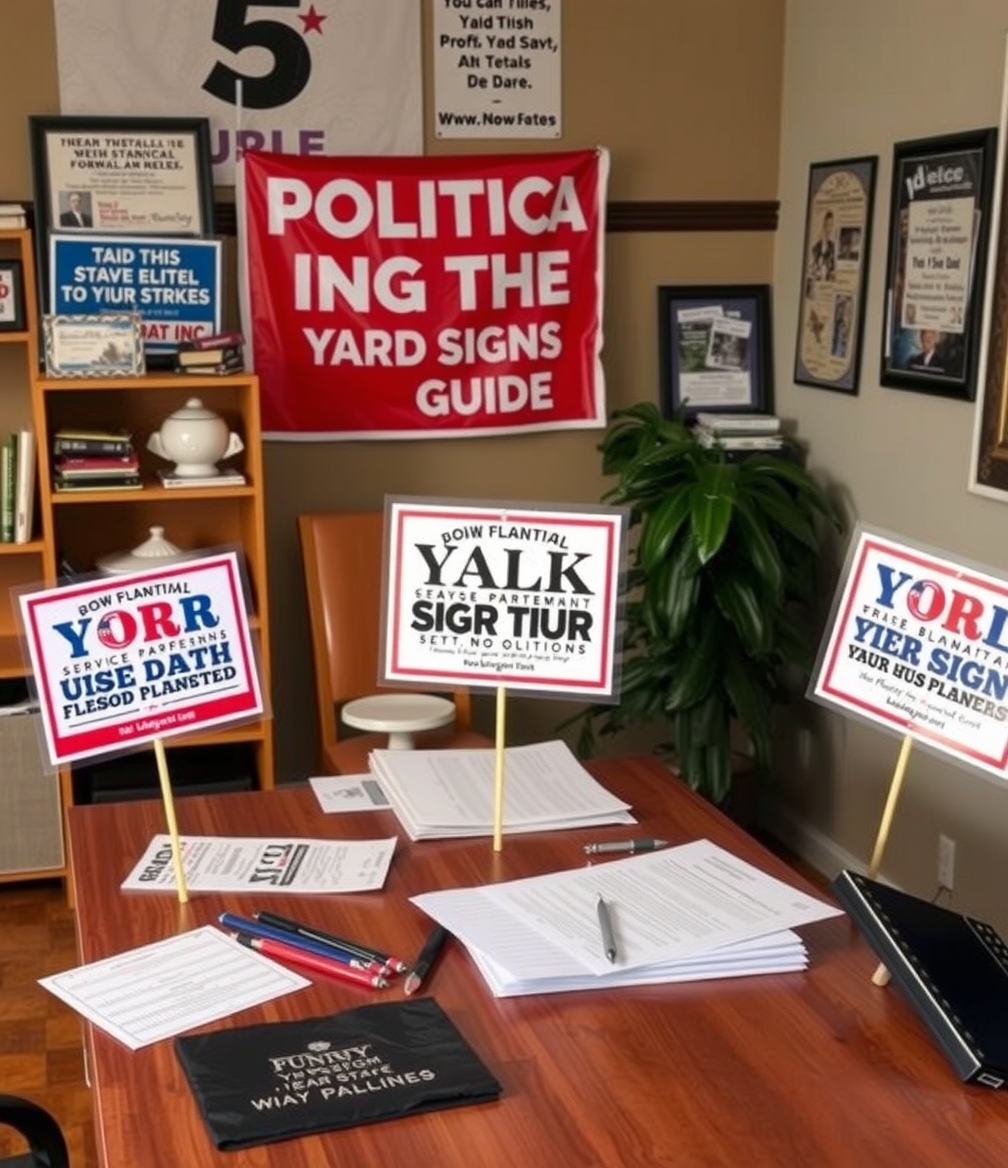 Preparation visual for Funny Political Yard Signs Guide
