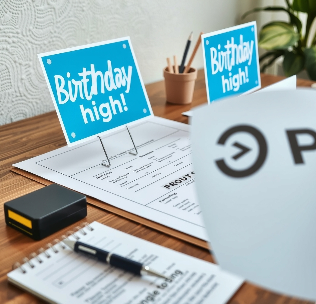 Preparation visual for Birthday Yard Signs Company Guide