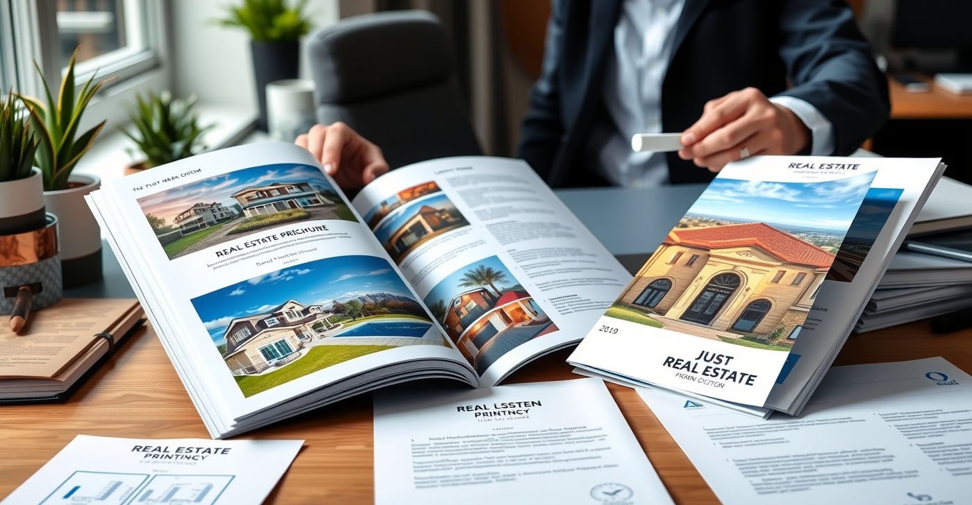Preparation visual for Real Estate Brochure Printing