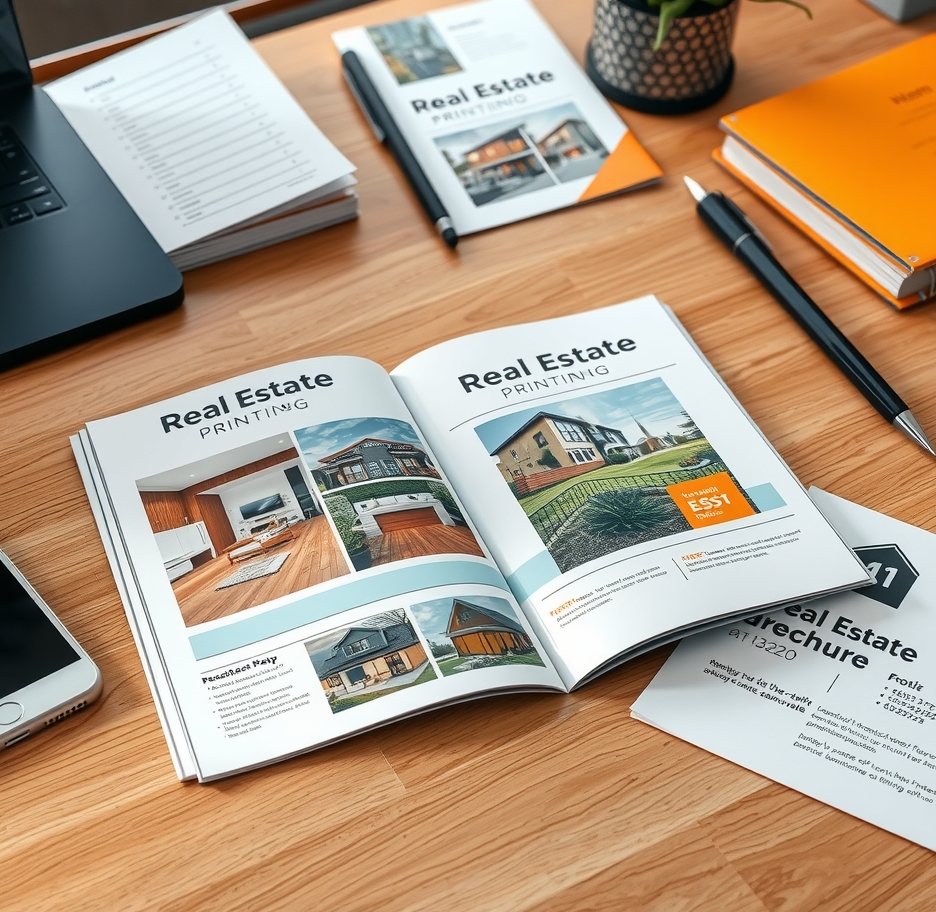 Quality check visual for Real Estate Brochure Printing