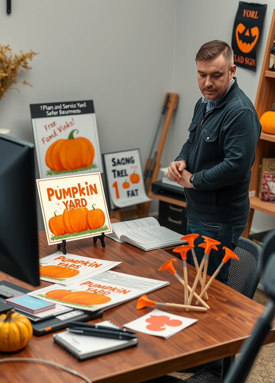 Preparation visual for Pumpkin Yard Signs Guide