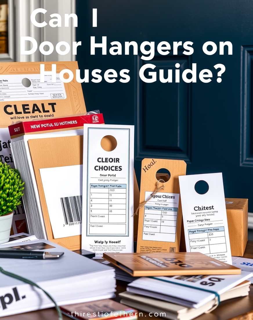 Preparation visual for Can I Put Door Hangers on Houses Guide